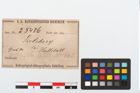 Etikett zu Bronzehalbkreisanhänger (NHMW-PRAE-025486)